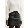 Kožená sukňa Weekend Max Mara HULL čierna farba, mini, áčkový strih, 2525406012600 40
