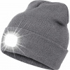 Čiapka s LED svetlom – Šedá