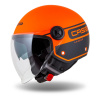 Otvorená prilba na motocykel CASSIDA Handy Plus Linear matná oranžová/čierna 2024 Velikost: XL (60 cm)