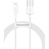 Baseus CALYS-B02 Superior Fast Charging Kabel Lightning 2.4A 1.5m White 6953156205444