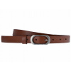 Opasok - Sepher Studio Brown Belt - ženský produkt (Sepherské kožené pásové dámske hnedé úzke šaty)