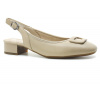 RIEKER 43456-62 beige, dámské lodičky vel.40 (Dámské kožené lodičky Rieker 43456-62 s volnou patou v béžové barvě)