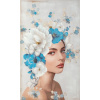ArtFir Obraz WOMAN 465A | modrá 60 x 100 cm