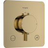 HANSGROHE Ecostat Comfort Q termostat pod omietku pre 2 spotrebiče, so zabudovanou bezpečnostnou kombináciou podľa EN1717, leštený vzhľad zlata, 33717990