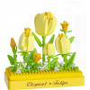 Stavebnica mini KOCO Tulipány plast 295ks v krabičke 11x12x5cm