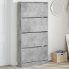 zahrada-XL Botník so 4 výklopnými zásuvkami betónový sivý 80x21x163,5 cm 3214367