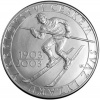Stříbrná mince 200 Kč k 100. výročí ustavení Svazu lyžařů v Čechách 2003 Standard