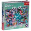 TREFL Lilo&Stitch Bláznivý den 4v1 35,48,54,70 dielov