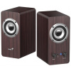 Genius SP-HF400 Reproduktory, 2.0, 10W, 3,5mm jack, dřevěné, tmavé dřevo 31730058404