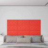 zahrada-XL Nástenné panely 12 ks červené 60x30 cm umelá koža 2,16 m² 343990