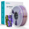 SUNLU SILK PLA+ 1,75mm 1kg TRI Color Čierna Zlatá Fialová MAGIC viacfarebná