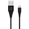 Swissten Datový Kabel Usb / Usb-C Černý 1,5M (9Mm) (71504403)