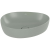 VILLEROY & BOCH Antao asymetrické umývadlo na dosku bez otvoru, bez prepadu, 510 x 400 mm, Morning Green, s povrchom CeramicPlus, 4A7351R8
