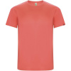 Imola pánske športové tričko s krátkym rukávom, ružová Fluor Coral, 2XL