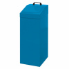 Odpadkové koše na triedenie, 100 litrov, kovové s klapou a madlom Barva: Modrá