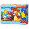 Castorland - Puzzle Zlatovláska a tri medvede 30 dielikov - 1-39 dielov