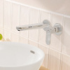 HANSGROHE Rebris S 2-otvorová páková umývadlová batéria pod omietku, pre nástennú montáž, s rozetami, výtok 200 mm, chróm, 72528000