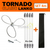 TORNADO CLASIC LANKO rotačná komínová kefa čistič komína set 4 m + darček vak zadarmo