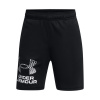 UNDER ARMOUR Tech Logo Shorts, Black / Mod Gray - M