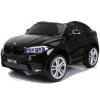 LEAN CARS Elektrické autíčko - BMW X6M - nelakované - čierne - dvojmiestne motor- 2x120W - batéria12V10Ah - 2025