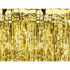 PartyDeco Dekorácie fólie záves zlatý 100x200cm