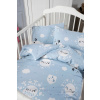 Bavlnené detská posteľná bielizeň 140x200, 70x90 cm Sen modrá