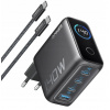 Nabíjačka Anker 140W 4-portová PD 3.1 GaN 3xUSB-C 1xUSB-A čierna