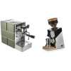 Stone Espresso Mine Green + Eureka Mignon Single Dose, Chrome & Oak
