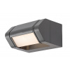 Rabalux Antracitové fasádne LED svietidlo Medna 8W IP54 77103