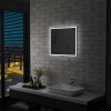 zahrada-XL Kúpeľňové nástenné zrkadlo s LED osvetlením 60x50 cm 144726
