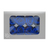 Ruža preparovaná 4cm DARK BLUE /ks - bal. 8 ks