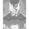 ZUTY Bodkovanie - IRON MAN V TME Rámovanie: vypnuté plátno na rám, Rozmer: 80x100 cm