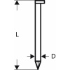Clipped head strip nail SN34DK 90G 3.1 mm, 90 mm, galvanised, smooth 2500 ks Bosch Accessories 2608200009 Rozmery (d x š) 90 mm x 3.1 mm; 2608200009