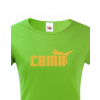 Dámské tričko s vtipným potiskem Coma, Barva Zelená, Velikost XL Bezvatriko.cz 202001