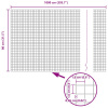 vidaXL Strieborná zváraná drôtená ohrada s 5 U stĺpikmi 0.8x10 m - Silver - 269722-286402