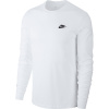 Pánske tričko s dlhým rukávom Nike M NSW CLUB TEE - LS biele AR5193-100 - 3XL