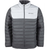 Columbia POWDER LITE JACKET tmavo sivá,biela,čierna Pánska zimná bunda M