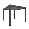 Biohort pergola 3x3,5 - 312 x 367,5 cm, tmavosivá metalická / strieborná metalická (lamely) B449230