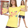 Pyžamo, župán - Cornette pyžamá veľkosť 128 viacnásobná, žltá, žltá (Cornette Girls 'Pajama 787/93 Karibská žltá)