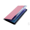 BAZÁR Soft Skin (ružové) - Tenké Flip puzdro pre Samsung Galaxy A21S