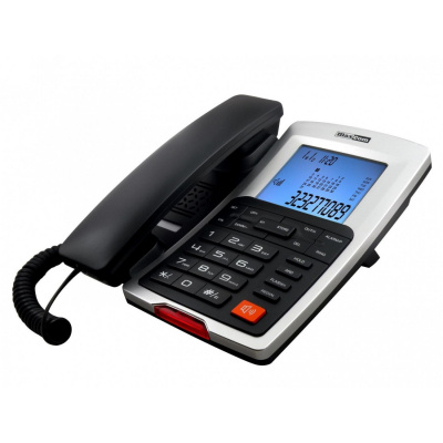 Maxcom KXT709 Telefón Analógový telefón ID volajúceho čierny, biely
