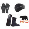 Čiapka NEO 1.5 + rukavice AROPEC ULTRASTRETCH 2 mm + ponožky NEO 3.0 HIKO (Set pre ľadové medvede - otužilcov)