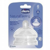Chicco cumlík na fľašu Natural Feeling silikón na kašu 2 ks V001515