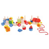 Bigjigs Toys dřevěný vláček s nasazováním