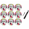 Výhodný akčný set - 9x Futbalová lopta SELECT FB Game SK Chance Liga 2024/25 5 bielo-modrá