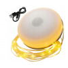 BERGE Kempingová lampa nabíjacia LED girlanda na rolke 10m WW IPX4