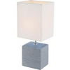 Globo 21676 stolná lampa Geri 1x40W | E14 - biela, šedá