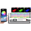 LED PÁSKA RGB 5050 12V BLUETOOTH APLIKÁCIA OSVETLENIE KABÍN AUTA