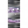 Dverová fototapeta - DV0357 - 3D gule – ružovo sivé pozadie 91cm x 211cm - Samolepiaca fólia