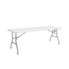 Springos Cateringový stôl skladací 240x75 cm RAUT GF0050 biely